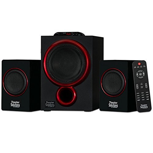 Theater Solutions by Goldwood Bluetooth 2.1 Speaker System 2.1-Channel Home Theater Speaker System, Black (TS212) by Theater Solutions