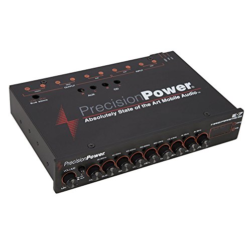 Precision Power E.7 1/2 DIN 7-Band Parametric Equalizer with LED Display by Precision Power