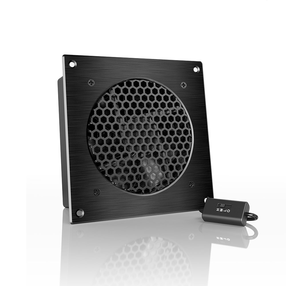AC Infinity AIRPLATE S3, Quiet Cooling Fan System 6'' with Speed Control, for Home Theater AV Cabinets by AC Infinity